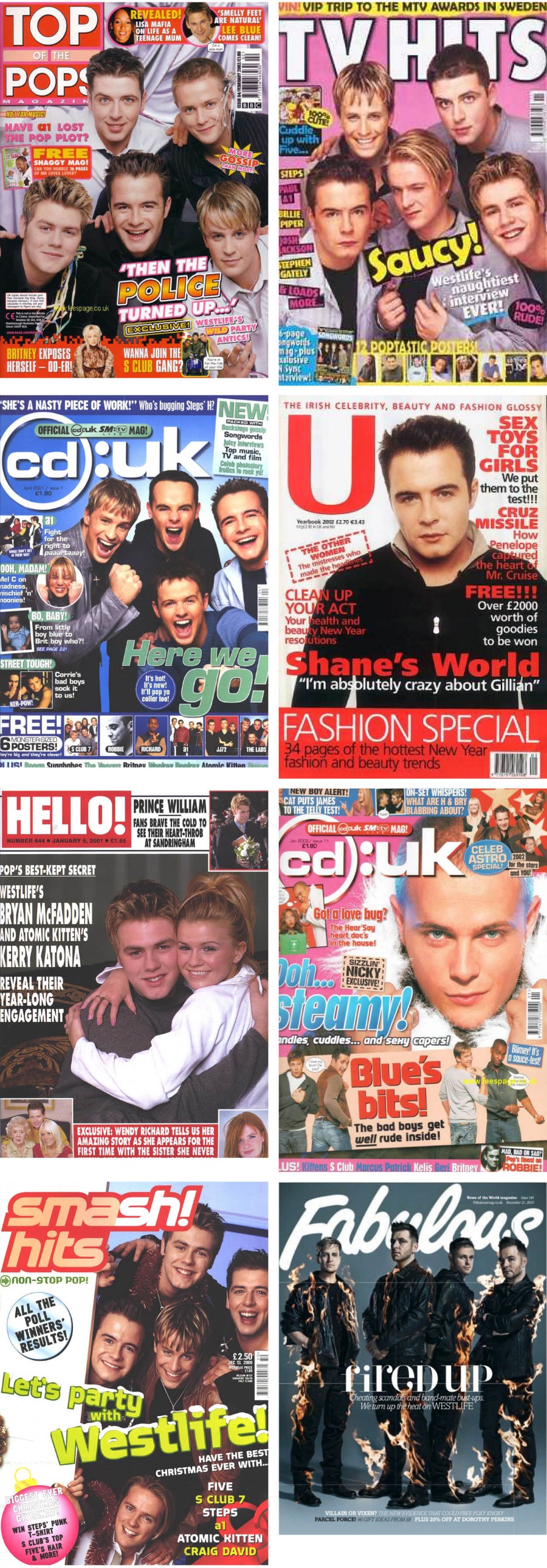 100张西城男孩杂志封面 你见过和没见过的都在这儿