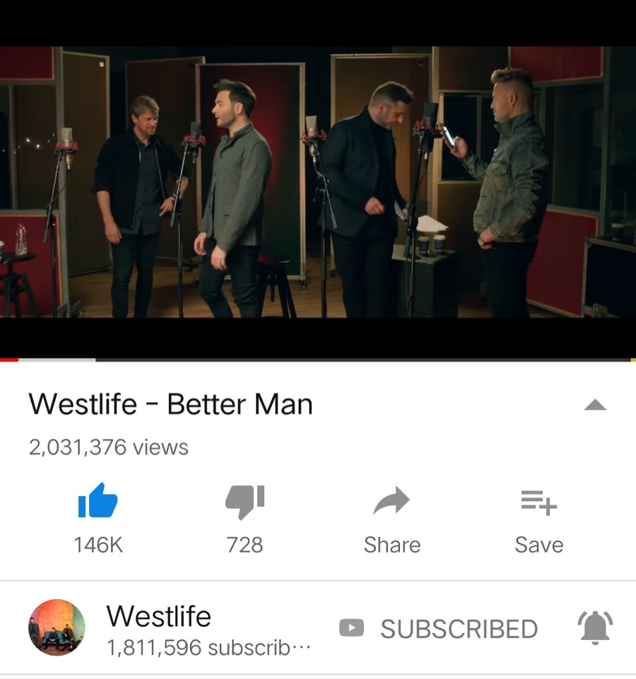 Better Man MV播放量破两百万? ​​​