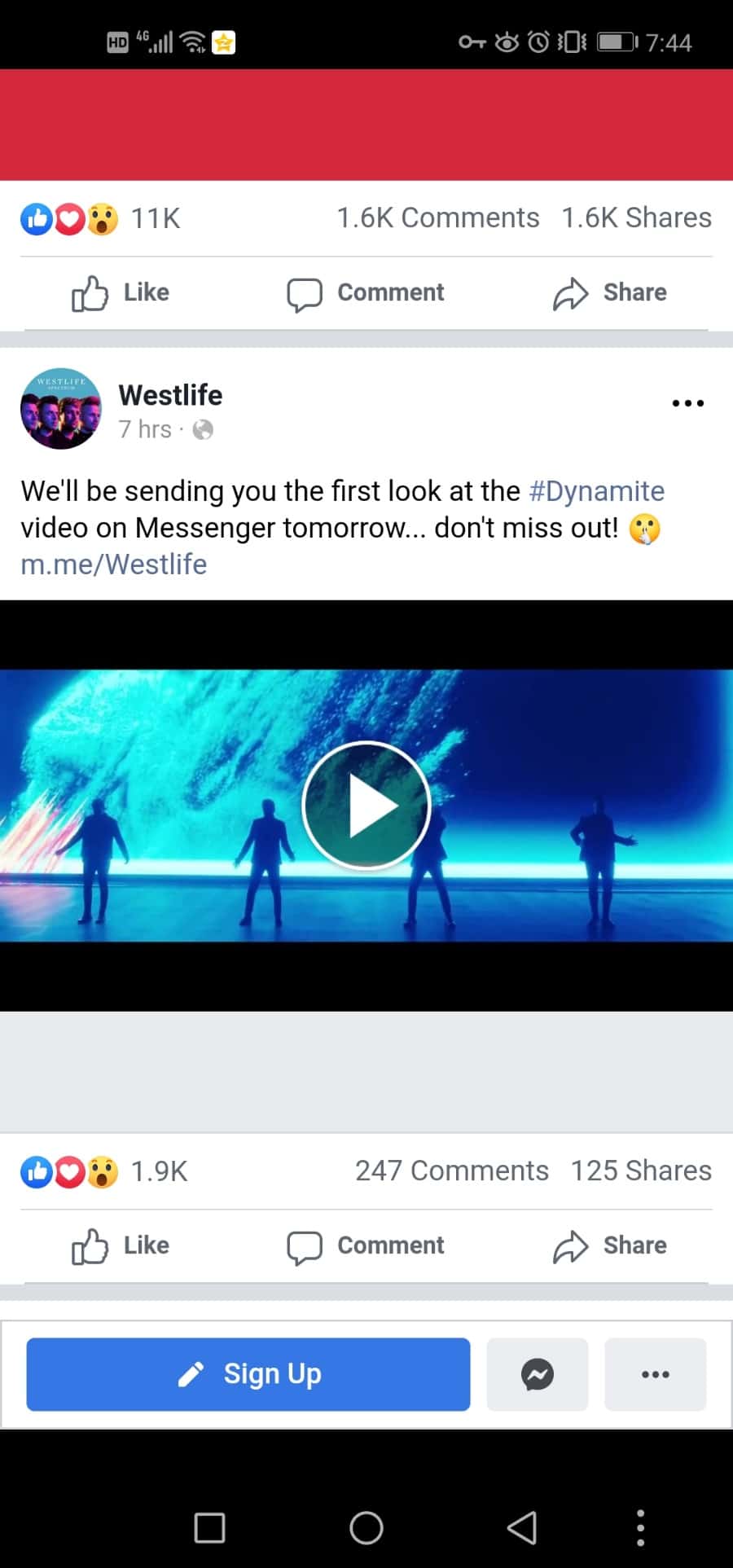 Dynamite的MV即将发布