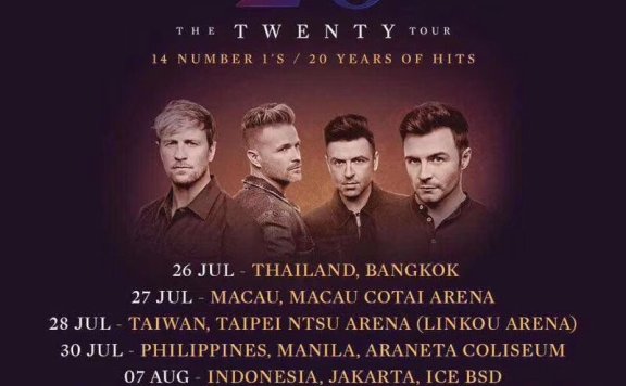 Westlife公布亚洲巡演