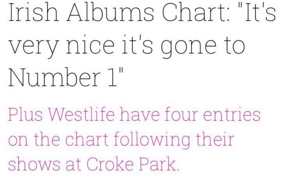 西城男孩留名爱尔兰最佳50张专辑榜单